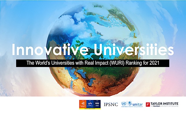 WURI 2021 Dünya Yenilikçi Üniversiteler Sıralaması